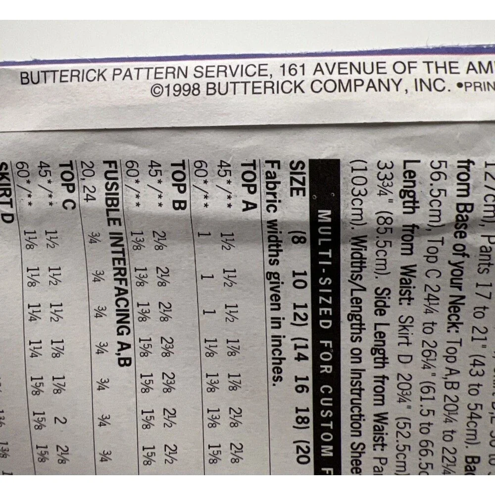 Butterick lot vintage